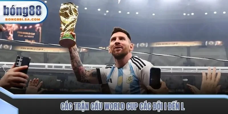 Các trận cầu World Cup các đội I đến L